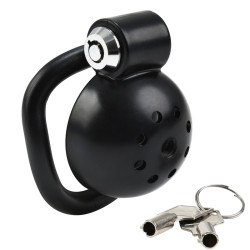 CockLock Cage Round Lock 4 x 3.5 cm Noire